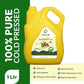 Naturalist Cold Pressed Groundnut/Peanut Oil- Pack of 5 (1 Litre Each)