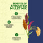 Naturalist Sprouted Millet Mix - 1Kg Pack of 2 (500 Grams Each)
